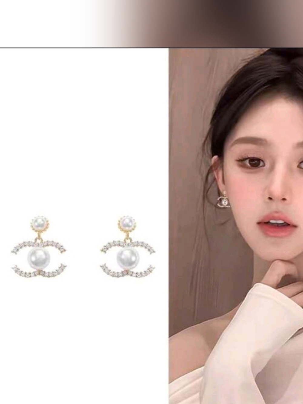 Chanel Style Earrings - Picture 3 of 10